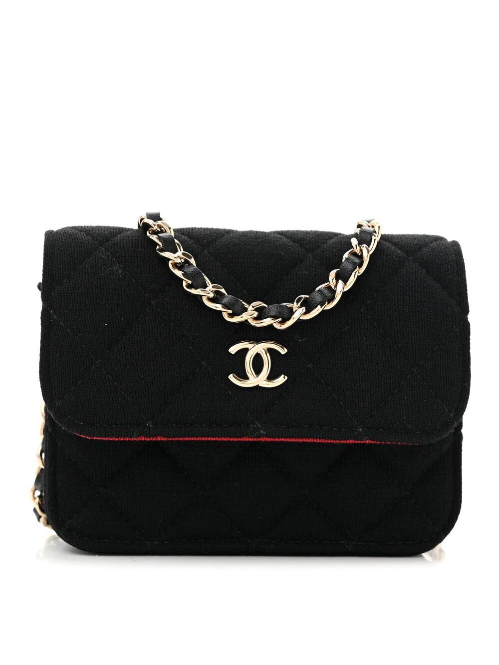 Chanel Jersey Quilted Micro Mini Flap #267493C19B